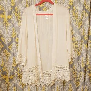 Crochet Linen Wrap